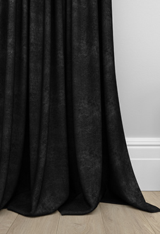 Florence Faux Suede, Classic Black - Made to Measure Curtains
